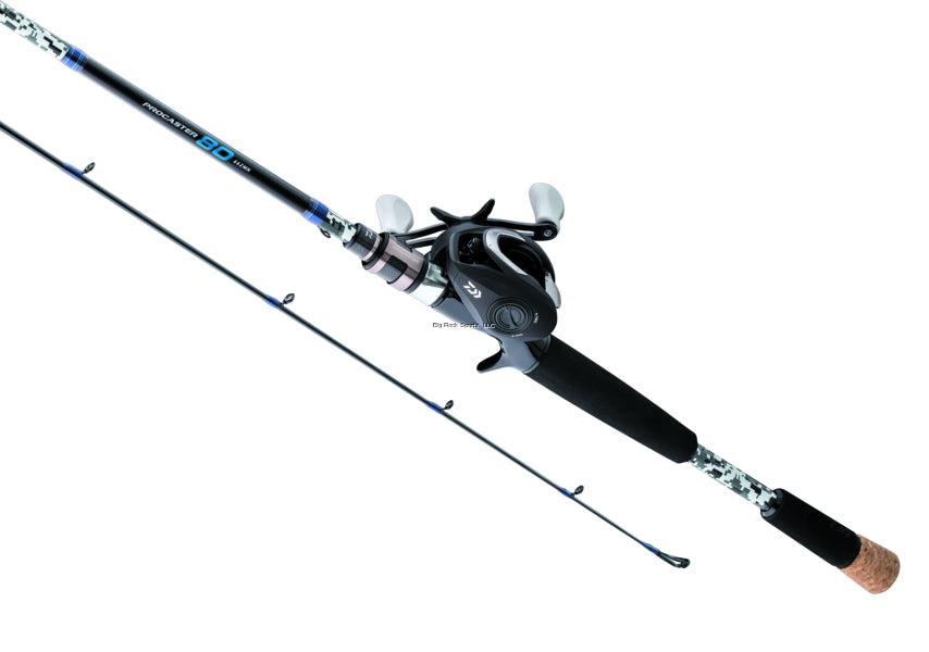 Daiwa procaster Baitcast Combo Left hand, 7'3" , 1 pc, Medium Heavy Carbon Graphite Rod
