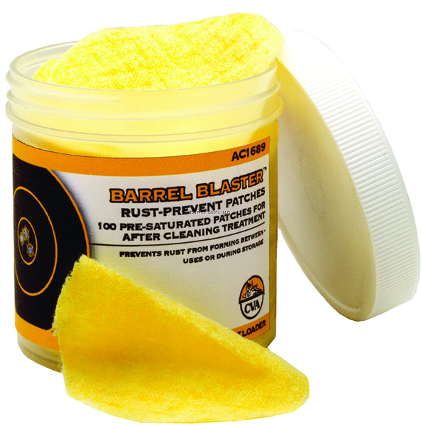 CVA AC1689 Barrel Blaster 100pk Rust Prevent Patches