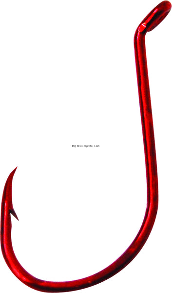 Eagle Claw Lazer Sharp Octopus Hook, Size 2, Red, 10 per Pack