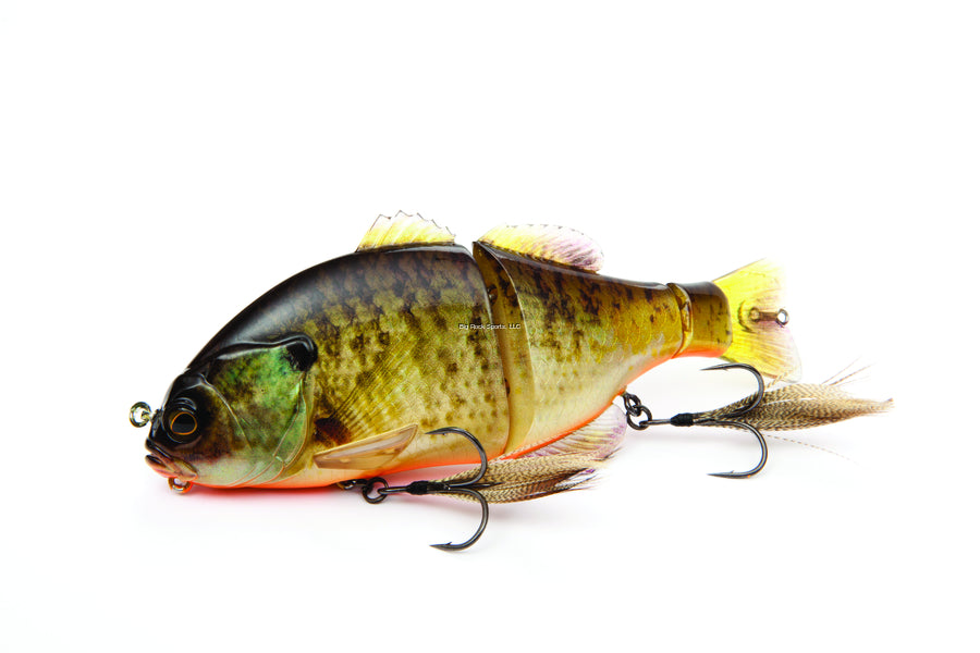 Jackall JGANT-RTB Gantarel Segmented Swimbait, 6 1/4", 2 1/2 oz, RT Bluegill, Floating