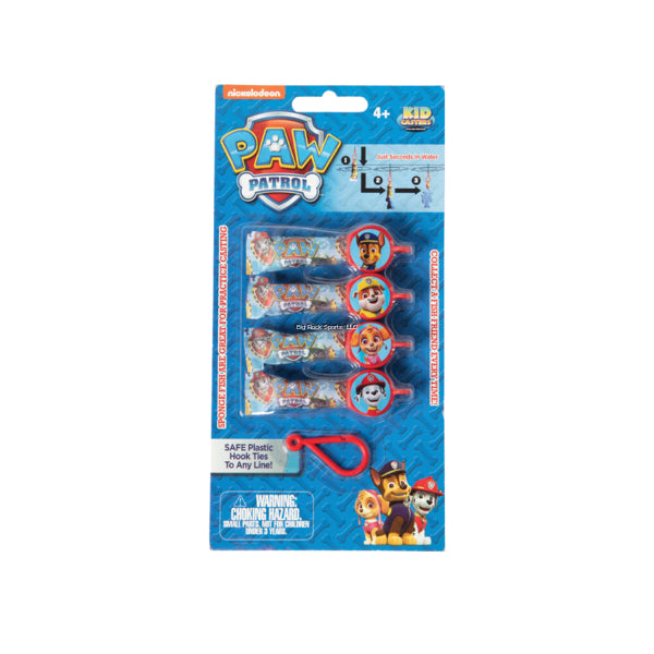 Kid Casters Paw Patrol Sponge Bait Pack: 4 Sponge Training Baits, Safe FOR Practice Casting!