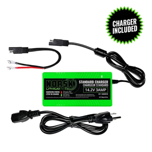 Norsk Lithium 12.8v 15AH Lithium-Ion with Charger Battery