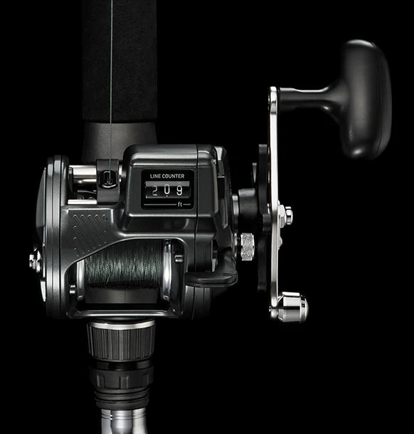 Daiwa Accudepth line counter reel, 1 BB, with dual paddle handle,right handed acdp 15lcbw