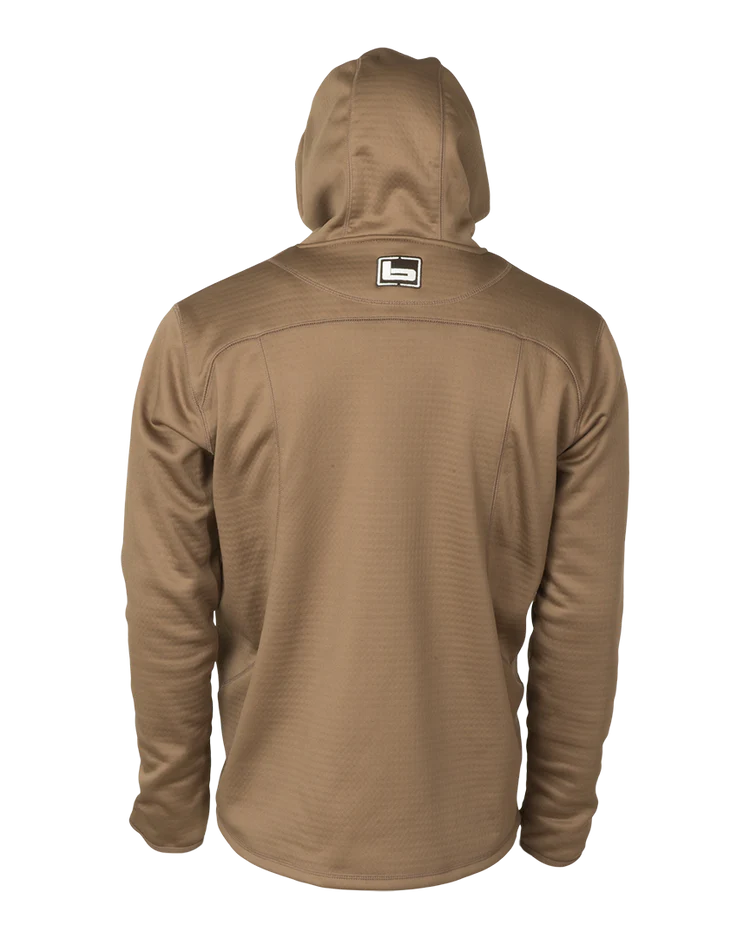 Banded Hooded Mid Layer Fleece Pullover
