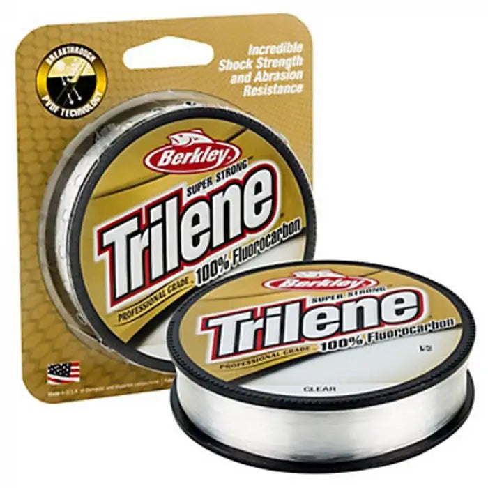 BERKLEY TRILENE 100% FLUOROCRBON LINE 200YDS CLEAR