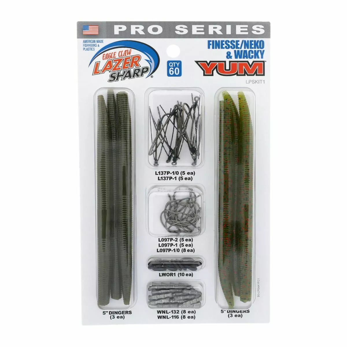 Eagle Claw Lazer Sharp Pro Series Finesse/ Neko Wacky Kit
