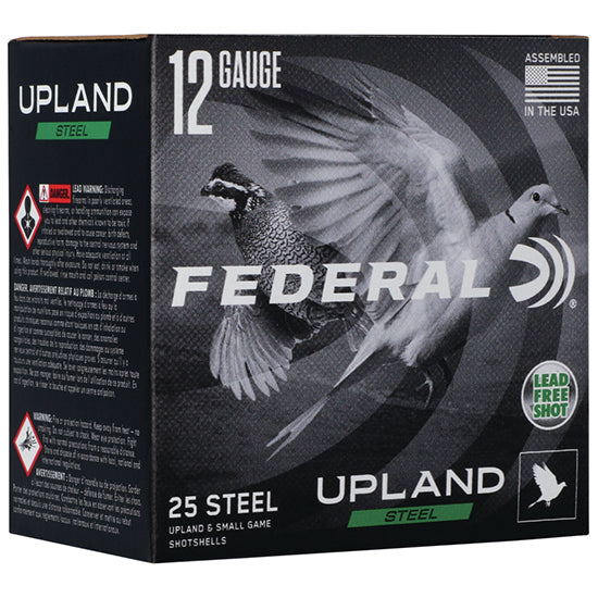 Federal Upland Steel Shotshells 12 Gauge Shotshells 25 Round Box