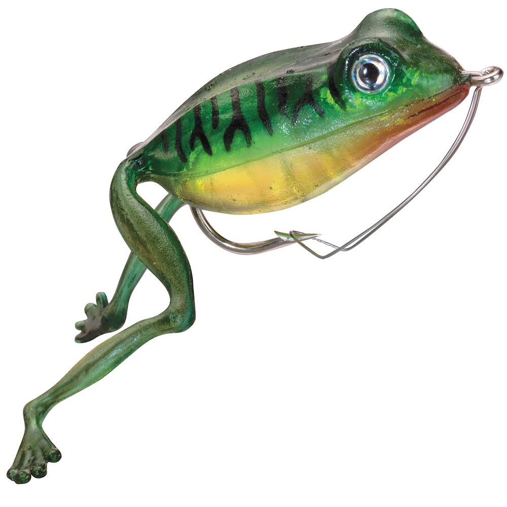 Panther Martin Holographic Superior Frog, #3, 3/8 oz, Green, Floating