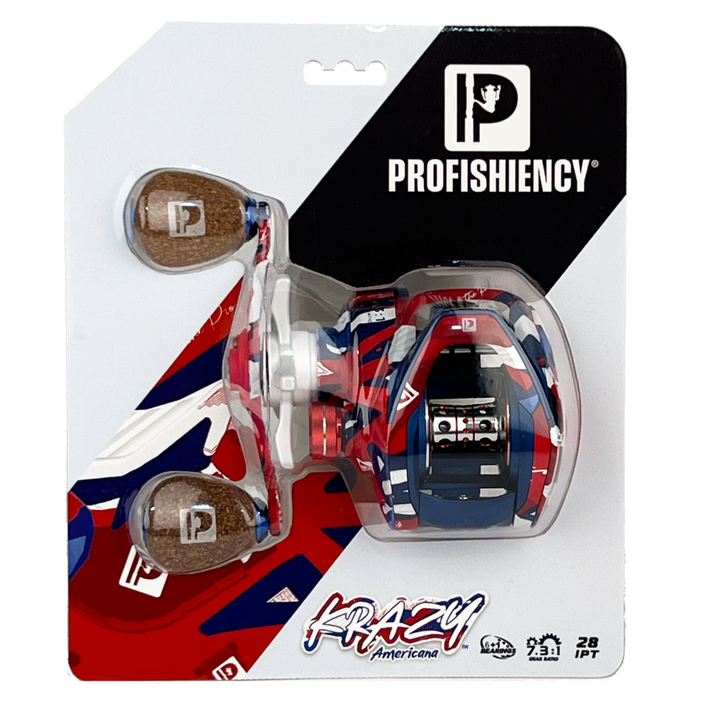 PROFISHIENCY Americana 7.3:1 Baitcast REEL