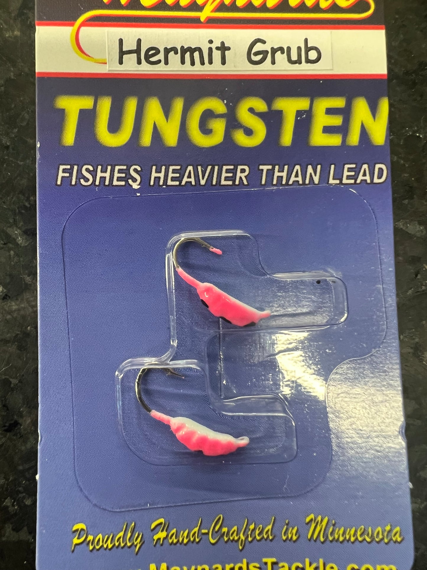 Maynards Tungsten Hermit Grub Jigs 2 PER PACK