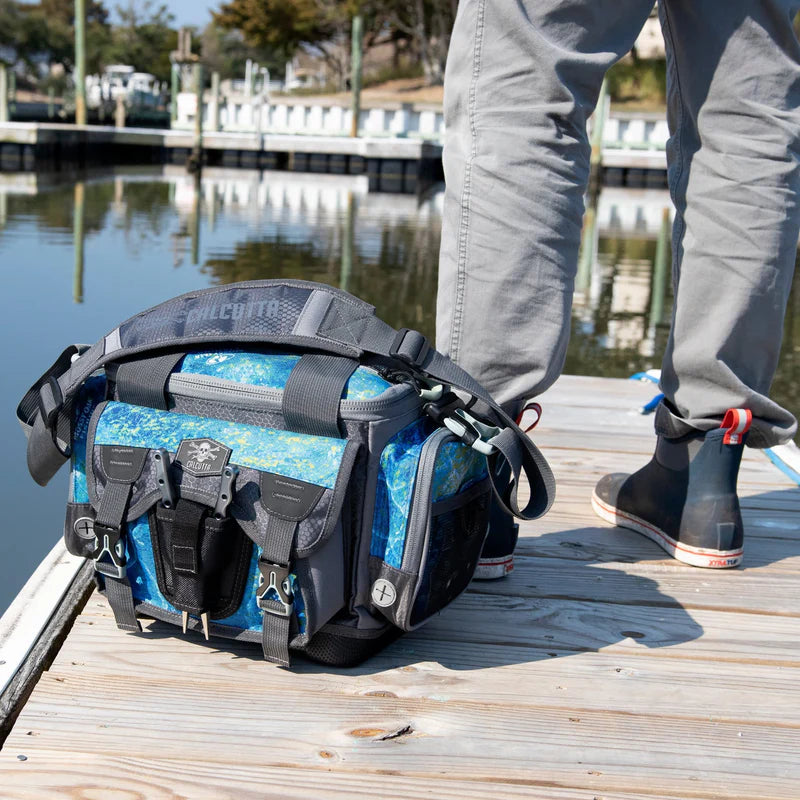 Calcutta Squall 3600 Tackle Bag w/ 4 trays, Mossy Oak Shoreline