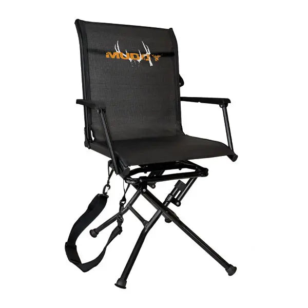 Muddy Swivel-Ease Ground Seat, Flex-tek, 360 Deg Swivel, Folding w/Carry Strap