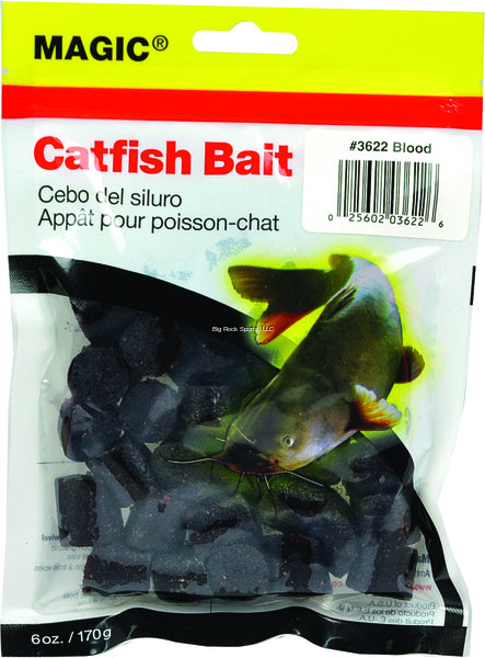 Magic 3622 Catfish Bait 6oz Bag Dark Red Blood (067740)