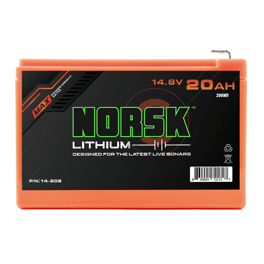 Norsk 14-208C Lithium Ion Battery 20.8Ah, 14.8v w/LED Indicator + Dual USB (Charger Included)