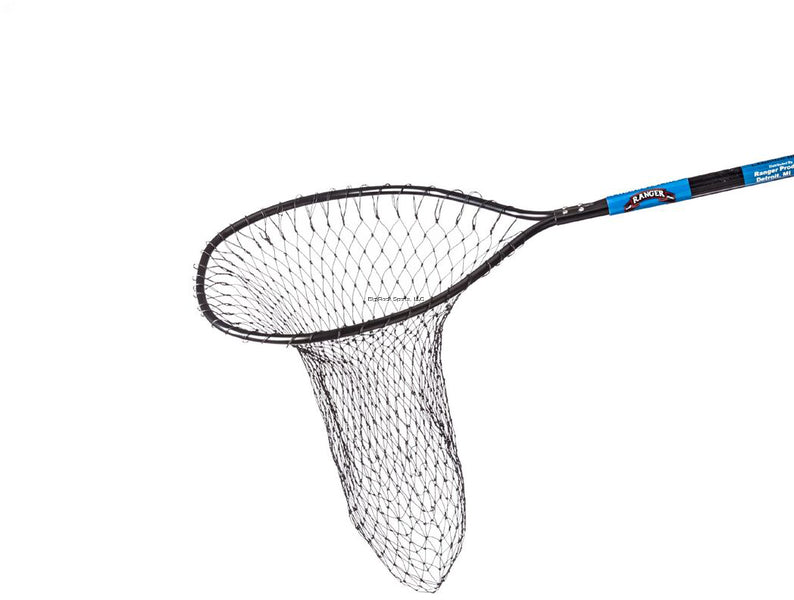 Ranger 900 Economy Landing Net, all black, 18" handle, 14"x 18" hoop, 24" deep poly net