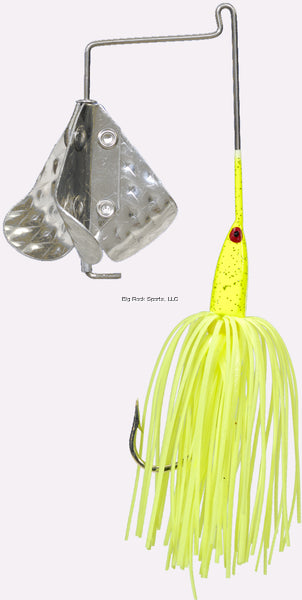 Strike King 316BM-70 Tri-Wing Buzz King Buzzbait, 3/16 oz, Chartreuse & Silver Blade,1pk