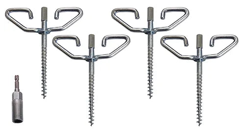 TROPHY ANGLER RAZR-BACK Power-Drill Ice Anchor