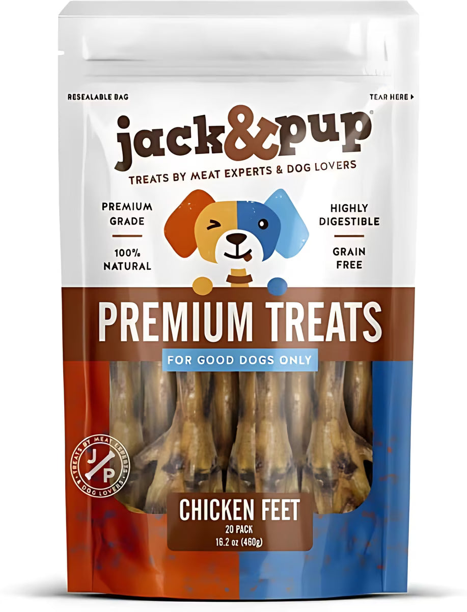 JACK PUPS CHICKEN FEET DOG TREATS