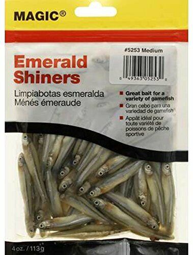 Magic 5254 Preserved Shiner Minnows, 4 oz Bag,