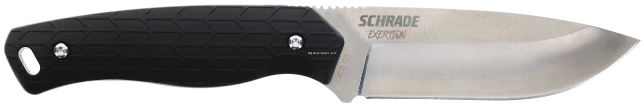 Schrade 1159309 Exertion Drop Point Fixed Blade Knife, 4" Blade, Sheath