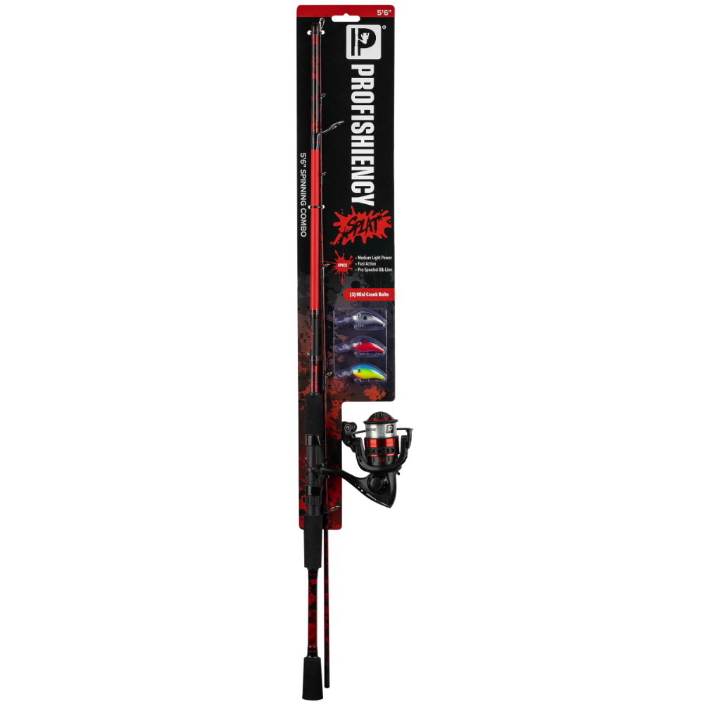 ProFISHiency Splat Spinning Carded Combo, 5' 6"