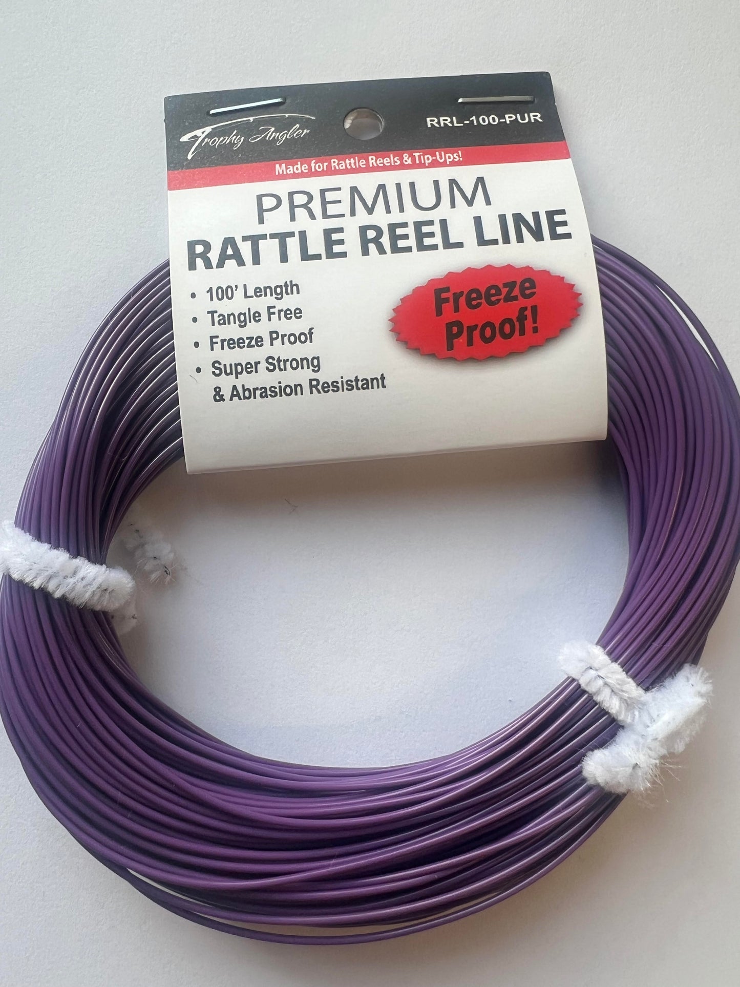 Trophy Angler 100' Rattle Reel and Tip-Up Line