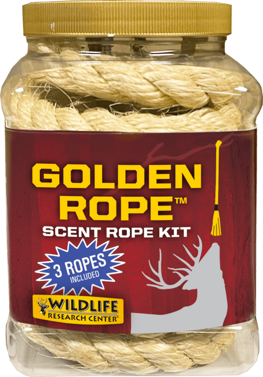 Wildlife Research 396 Golden Rope Scent Kit, 3-30" Scent Ropes, 3-15" cable ties, 4FL OZ Scent Concentrate