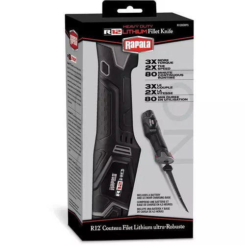 Rapala R12 Lithium Heavy Duty Fillet Knife