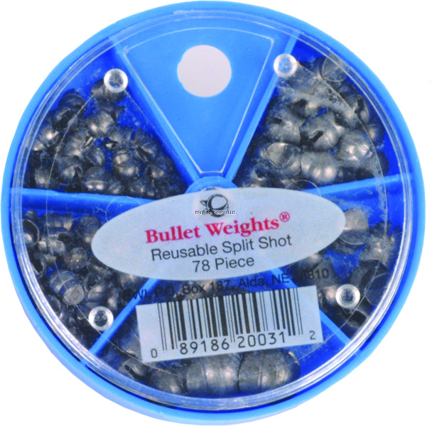 Bullet Weights RSM Reuse Split-Shot Mini-Skillet Assortment 78Pc