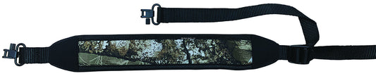 AA&E Leathercraft 8528182 385 Realtree Edge Nylon on Neoprene Gunsling with Black Tabs, Edge Binding, Nylon Webbing, and Swivels