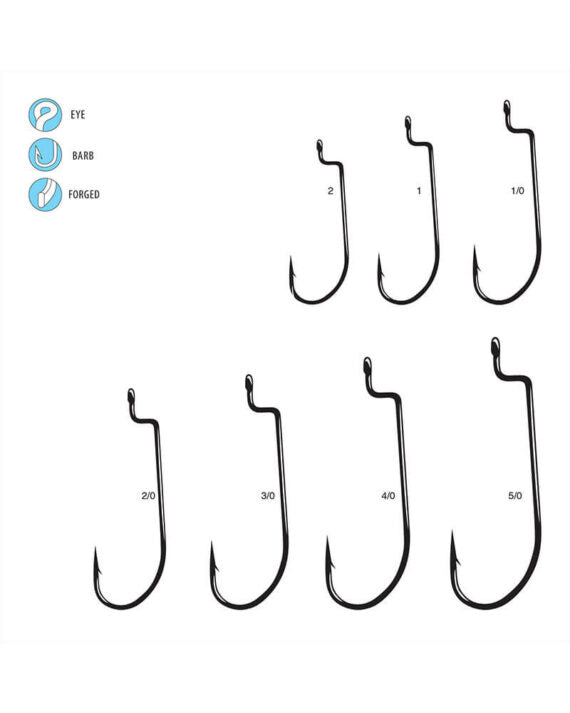 Gamakatsu offset Shank Worm Hook