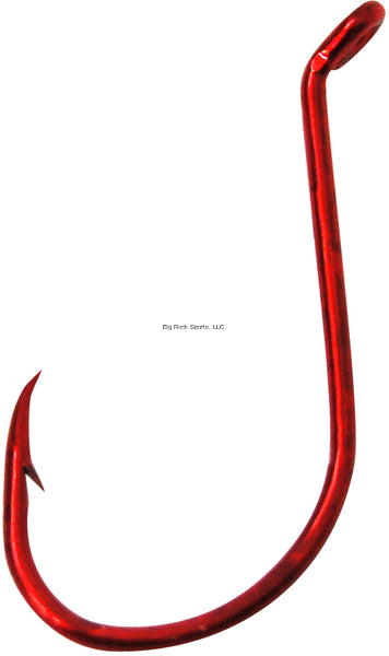 Eagle Claw L2RUH-4 Lazer Sharp Octopus Hook, Size 4, Red, 57 per Pack