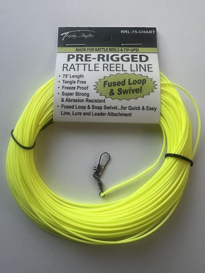 Trophy Angler 75' Pre-Rigged Rattle Reel and Tip-Up Line