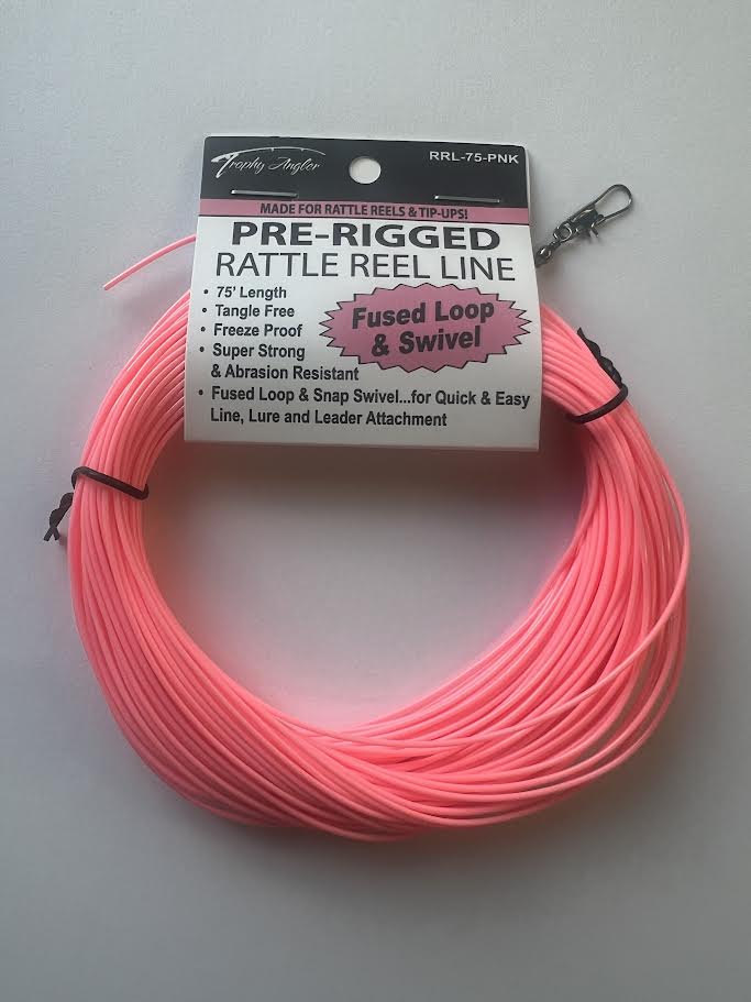 Trophy Angler 75' Pre-Rigged Rattle Reel and Tip-Up Line
