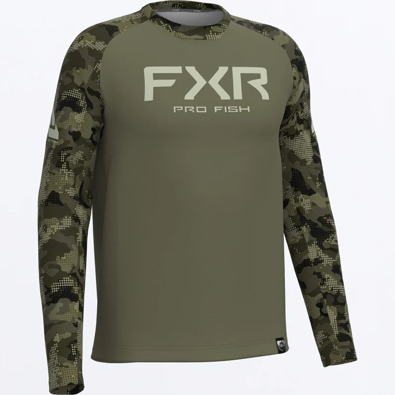 FXR Derby Drift Camo Air UPF Longsleeve