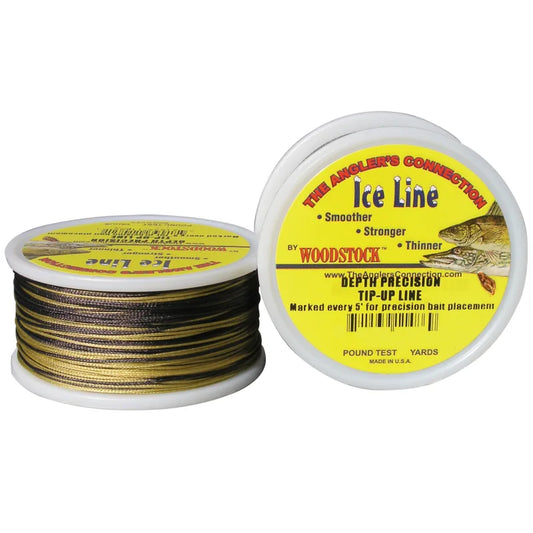 Woodstock ice line nylon tip line and rattle reel