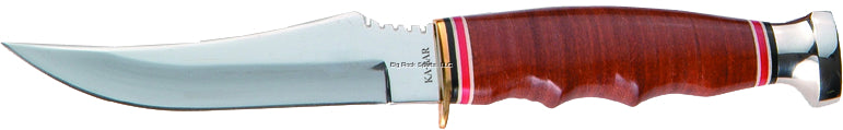 Ka-Bar 2-1233-8 Skinner Sheath Knife 4" Blade, Leather Handle, Sheath