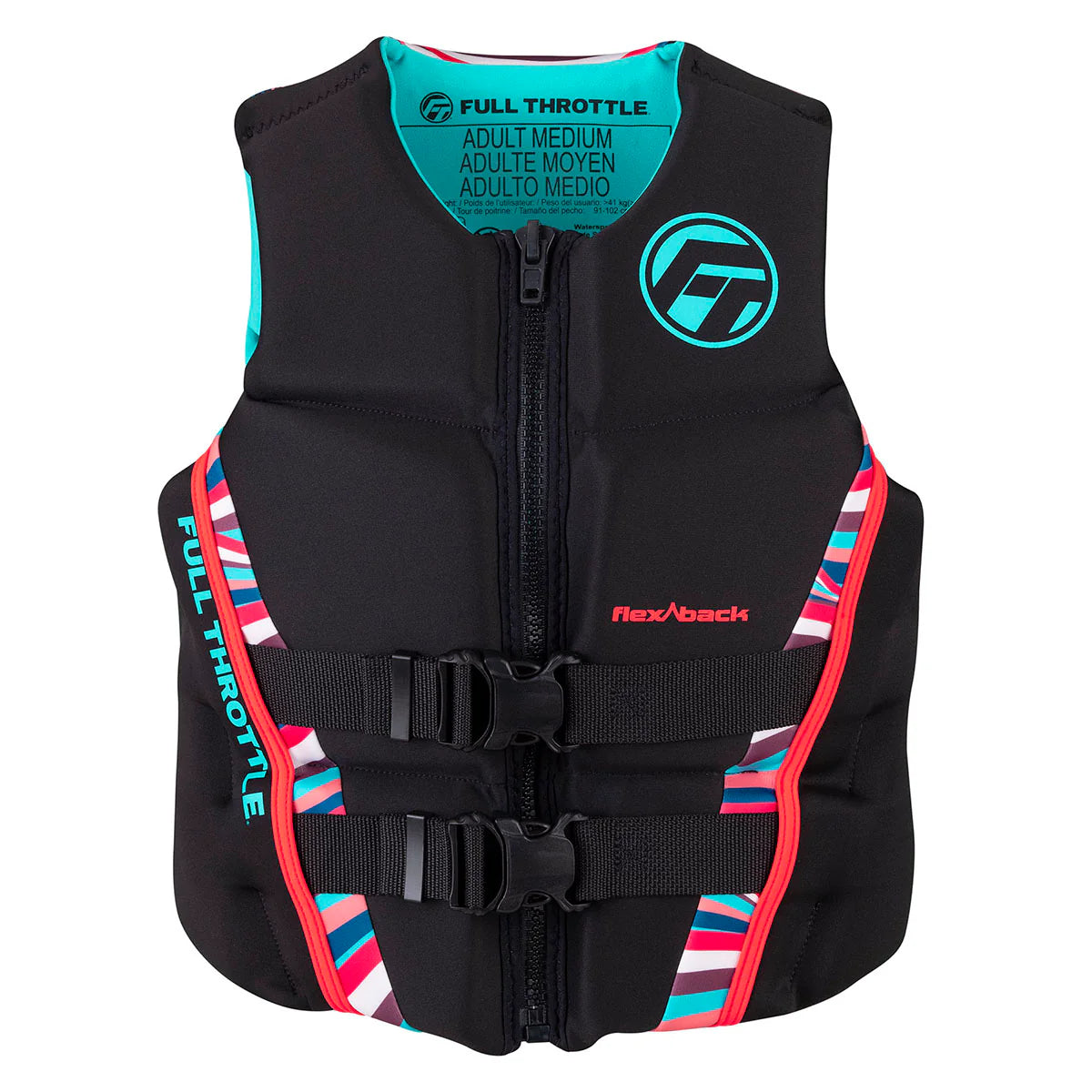 Full Throttle Womens Rapid-Dry Flex-Back Pink