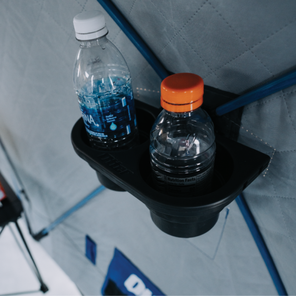 Otter Quick Attach Series Universal Dual Cup Holder For Ice Fishing Shelters