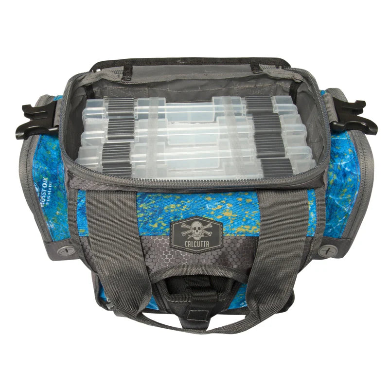 Calcutta Squall 3600 Tackle Bag w/ 4 trays, Mossy Oak Shoreline