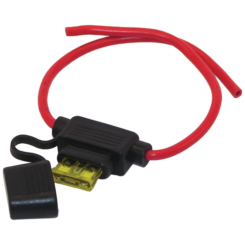 Shoreline Marine Fuse Holder In-Line Waterproof for ATC w/20 Amp Fuses