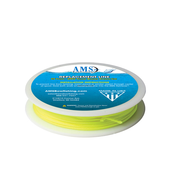 AMS YelLow 200# 25yd Replacement Line for Retriever