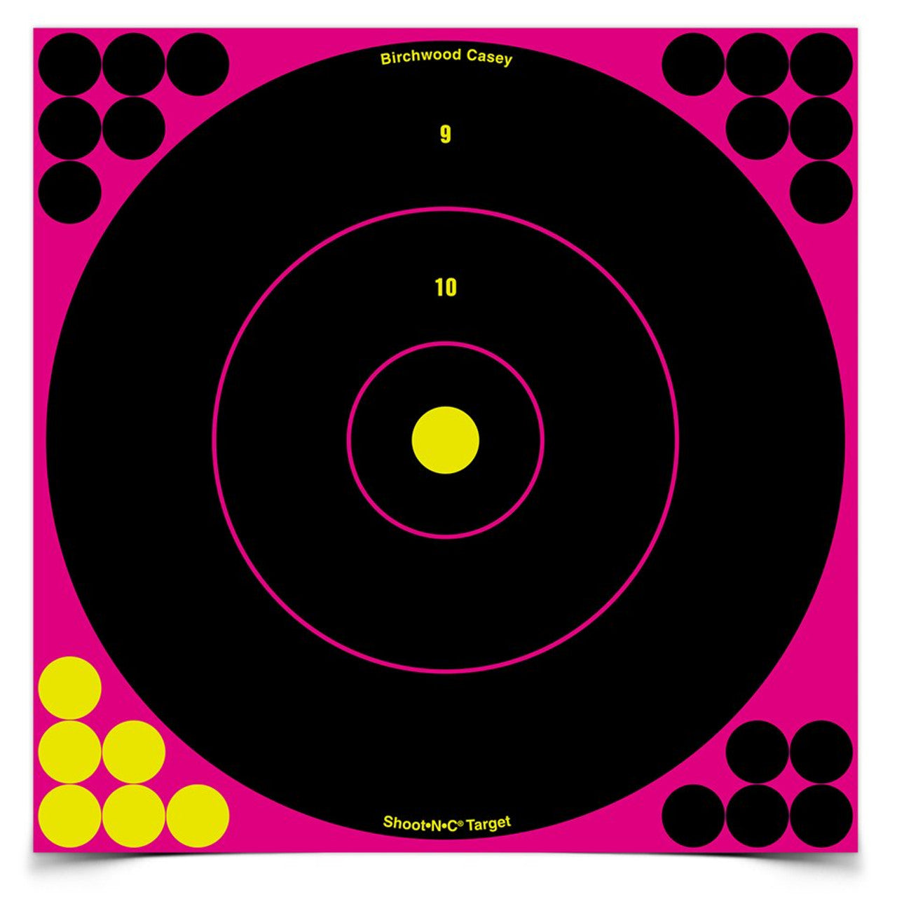 Birchwood Casey BC-34027 Shoot-N-C Pink 12" Bullseye Target 5/Pk