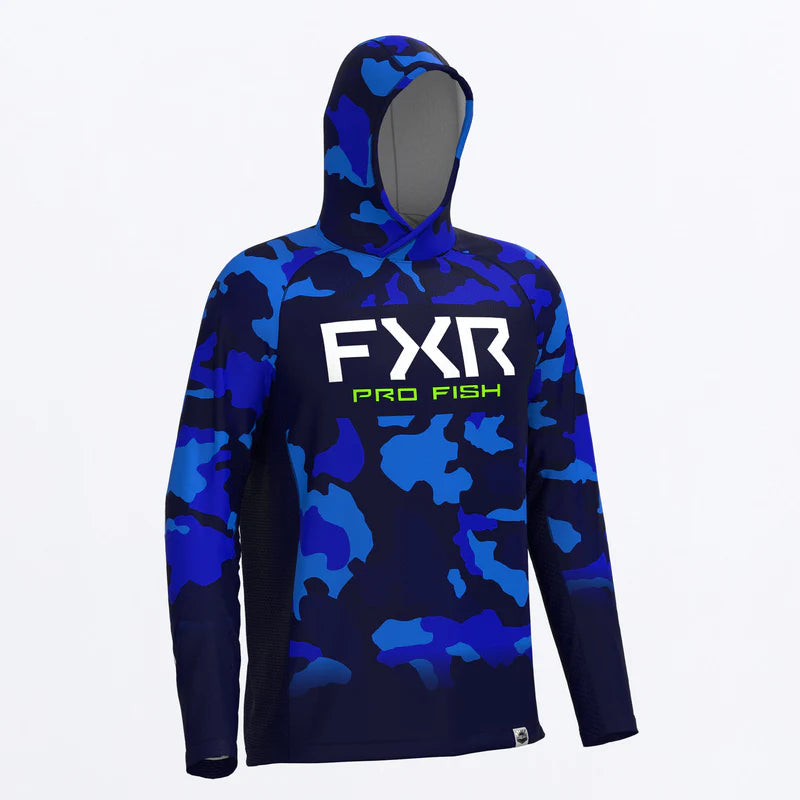 FXR Men's Derby Camo Air UPF Pullover Hoodie