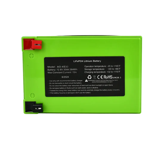 30Ah Lithium Battery (LiFePO4) Wide