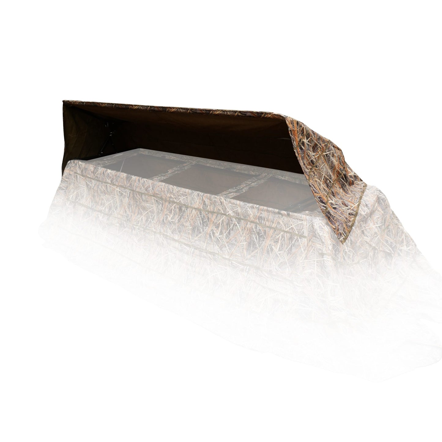 Beavertail boat blind flip lids