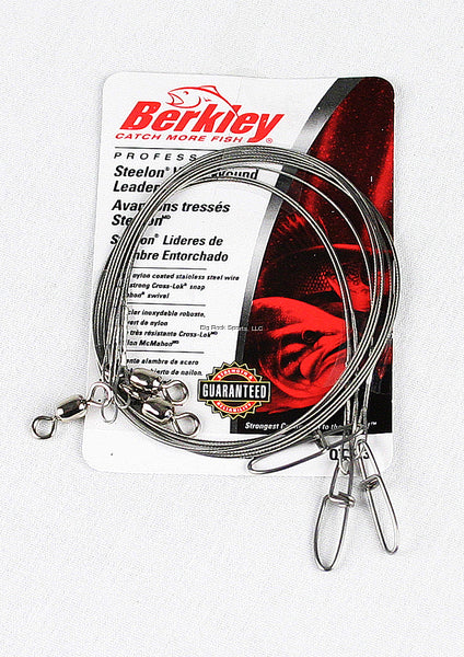 Berkley Wire Wound Steelon Leader 3Pack w/Cross-Lok Snaps