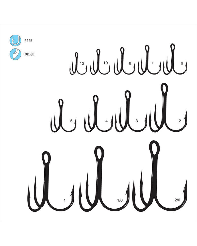 Gamakatsu Round Bend Treble Hooks