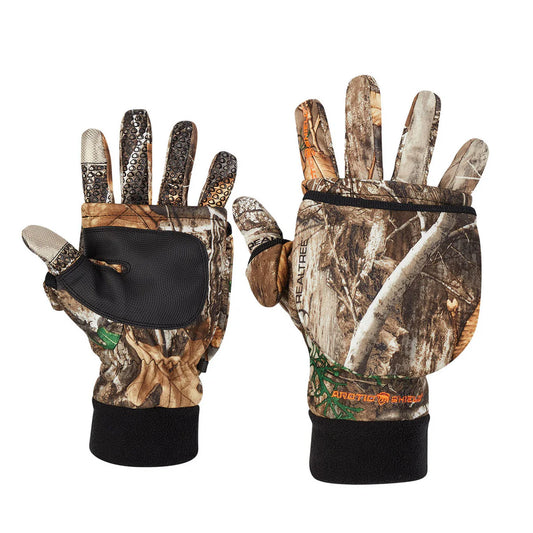 Arctic Shield  Tech Finger System Gloves, Realtree Edge Camo,