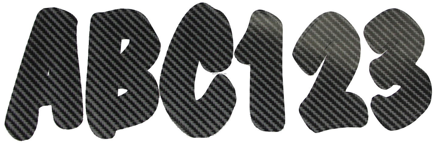 Shoreline Marine SL91572 Letter & Number Kit Carbon Blk